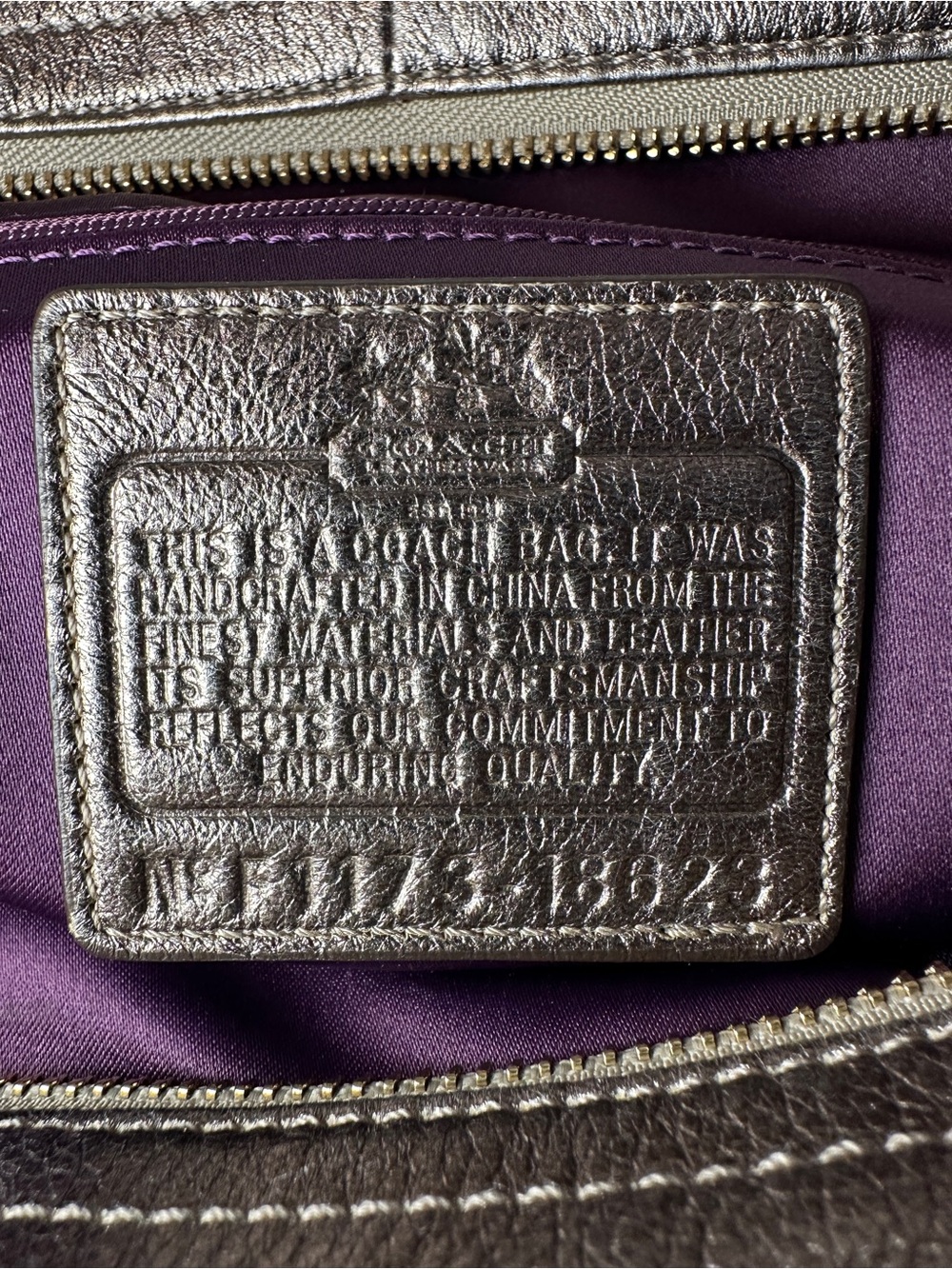 Coach Madison Abigail Exotic Embossed Leather Carryall Satchel Dust Bag - EUC - Picture 10 of 12